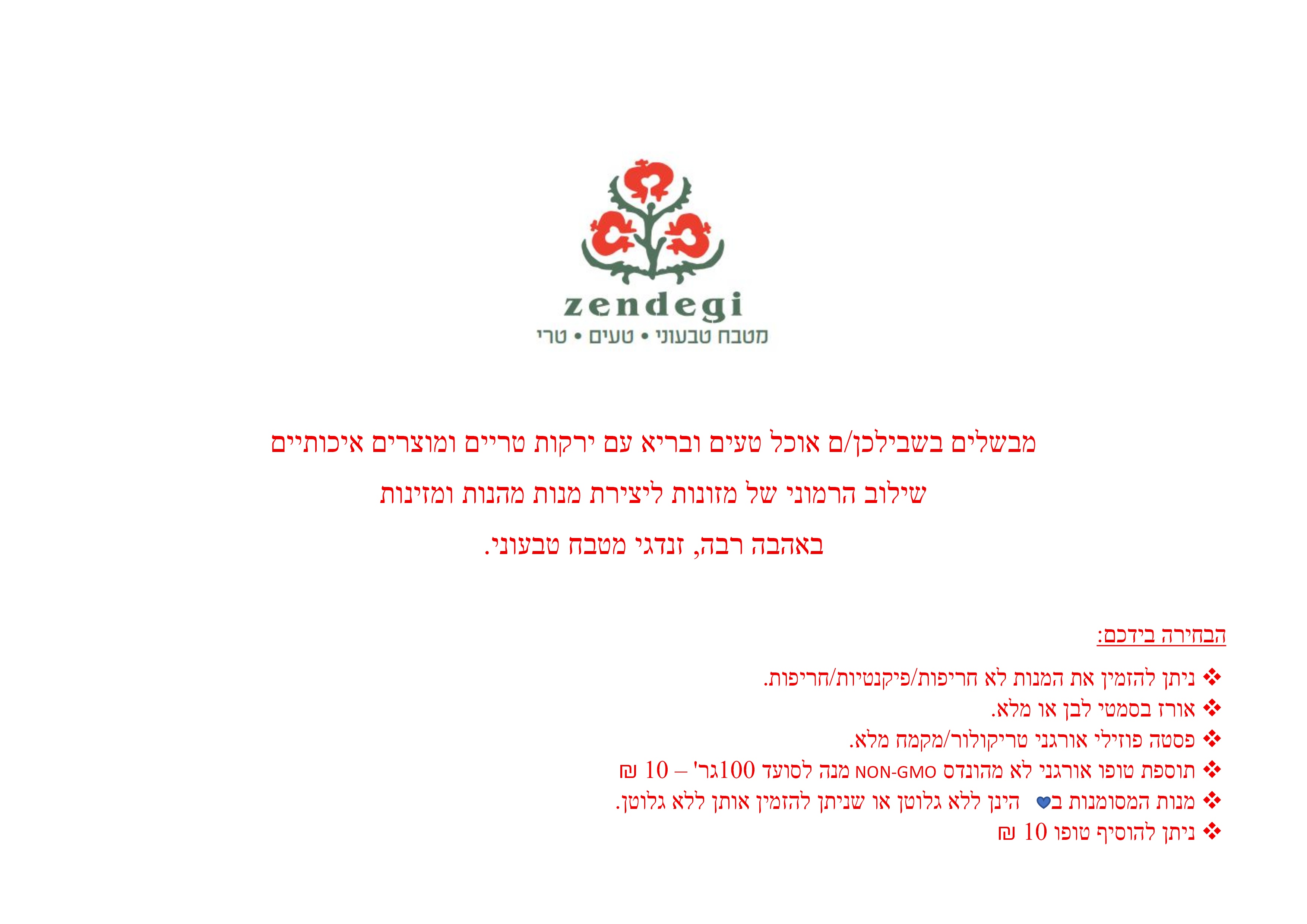 זנדגי - אוכל טבעוני — אוכל בחד נס, תמונה 10